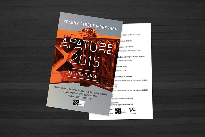 Kearny Street Workshop - Apature 2015 Flyer
